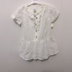 Zara kids white blouse with camisole under shirt NWT size 3-4Y (104cm)